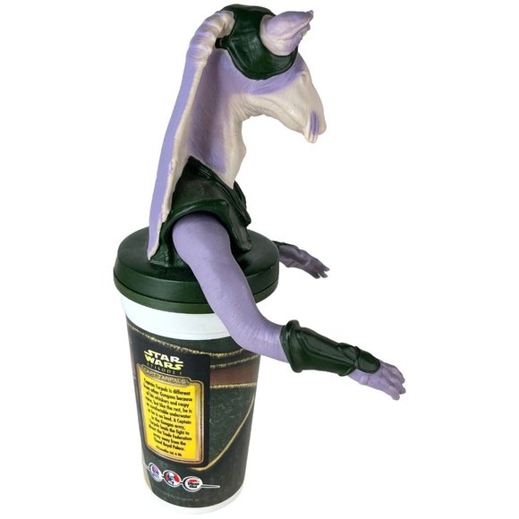 Star Wars Episode 1 Captain Tarpals Cup And Topper 1999 KFC Taco Bell Pizza Hut - Picture 3 of 12